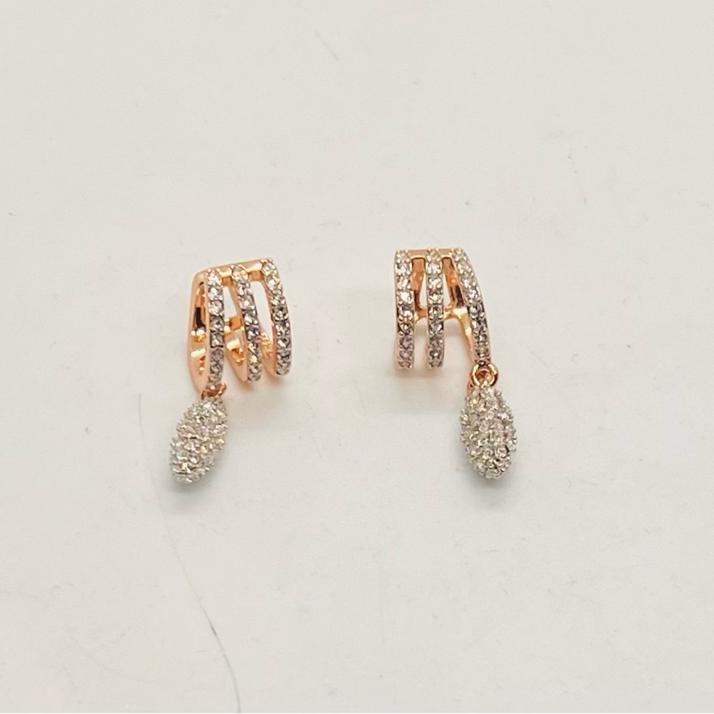Rebecca Minkoff Rose Gold Earrings Clip on, no piecing - Picture 4 of 7